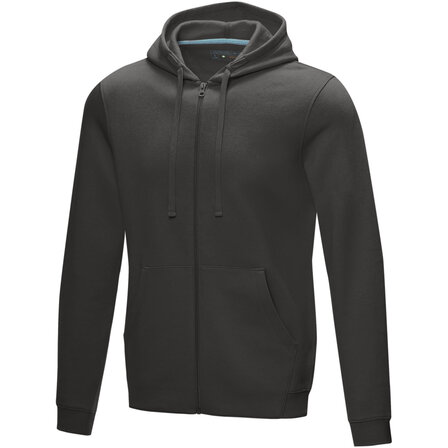 Hoodie mit durchgehendem Reissverschluss aus GOTS- und GRS-zertifiziertem Bio-Material für Herren - Vinetin
