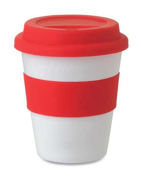 PP Becher mit Silikon-Deckel Cianiga