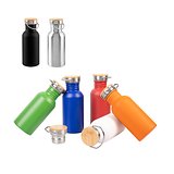 Edelstahlflasche (90 % recycelt) mit einwandiger Ausführung Chtinana