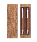 Schreibgeräte-Set Akazienholz Dumenetori