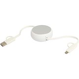 100 cm 5-in-1 Kabel aus recyceltem Kunststoff und Aluminium, einziehbar, für Datenübertragung und mit 45W Schnellladung - Merverdy