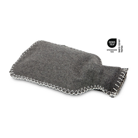 Wärmeflasche mit Filzbezug