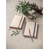 Ringgebundenes Notizbuch A5 aus Zuckerrohrpapier mit linierten Seiten Adivel