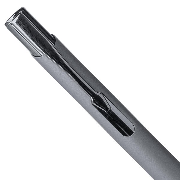 Recycelter Aluminium-Kugelschreiber mit Gummibeschichtung Ruinata