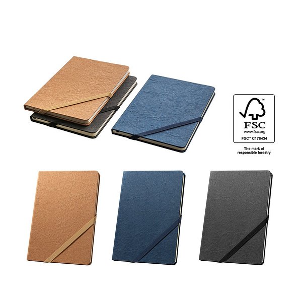 A5 Notizbuch mit linierten Seiten elfenbeinfarben Ruelf