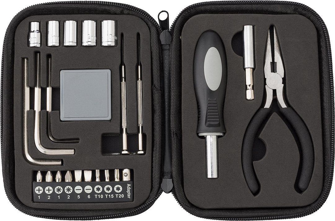 Werkzeugset Elvezin | 24 Teile | Kunstledertasche
