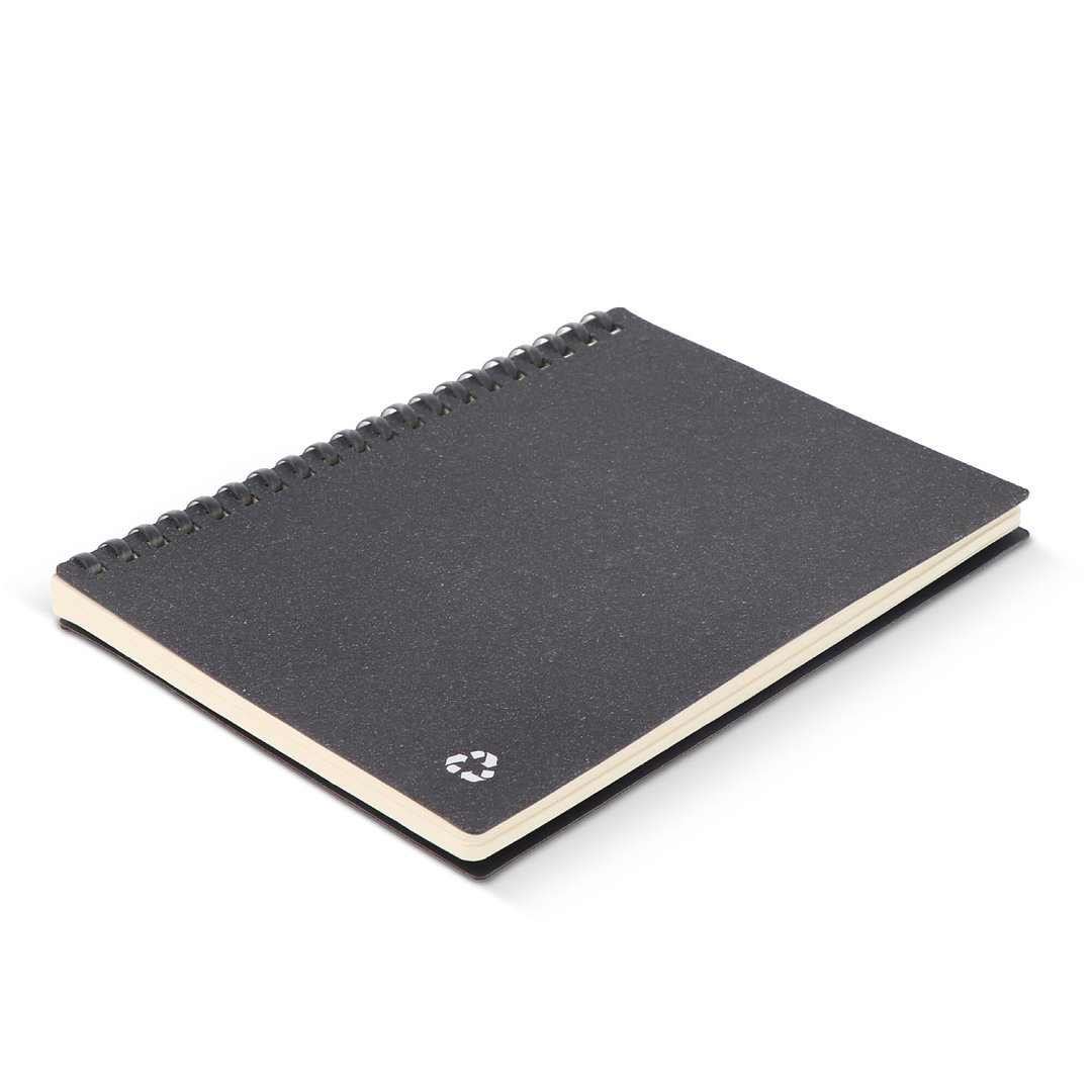 Notizbuch aus recyceltem Leder Midi Merin