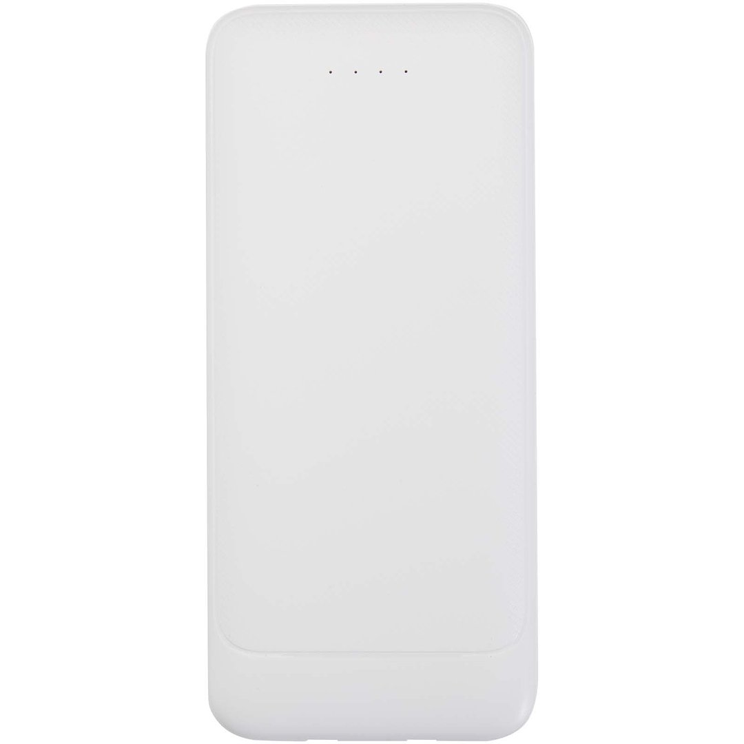 10 W 10.000 mAh Powerbank aus recyceltem Kunststoff mit 2 integrierten Kabeln - Adrina