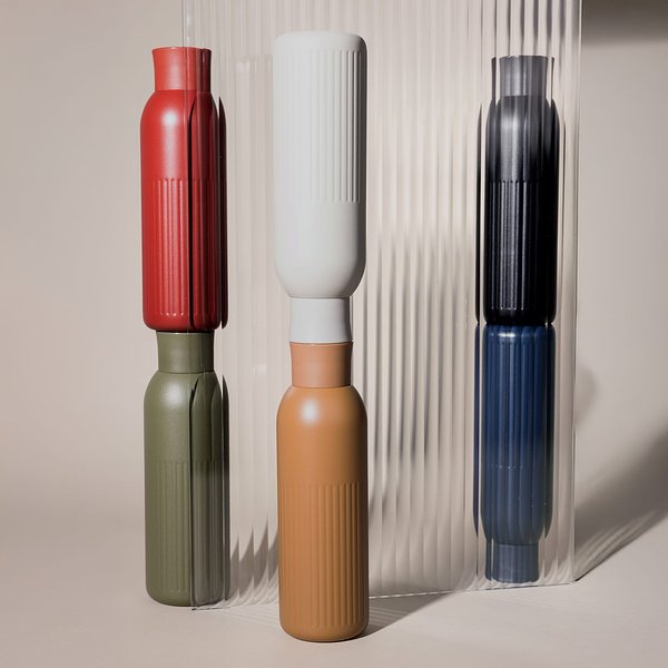 Tekla Push Stahlisolierflasche mit Druckverschluss (recycelt) 500 ml Jonica