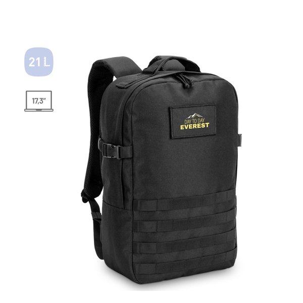 Rucksack im Militärstil aus 600D HD recyceltem Polyester und Innenfutter aus 210D recyceltem Polyester 17.3“ Veille