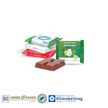 Ritter SPORT „Mini“ mit Werbebanderole