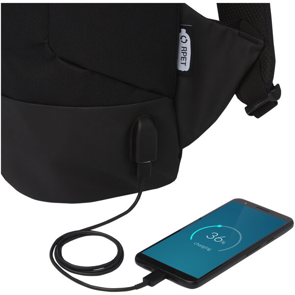 Diebstahlsicherer GRS RPET Rucksack 16L - Munela