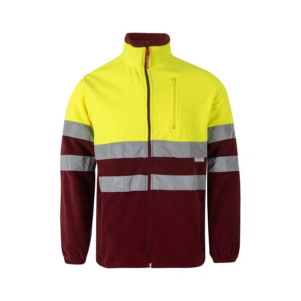 Zweifarbige Fleecejacke (280g/m²), aus Polyester (100%) Giulin