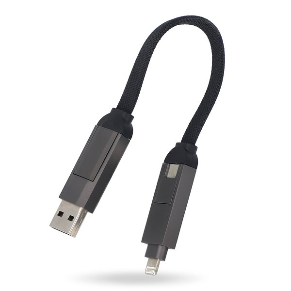 Multifunktionales 4-in-1 Kabel OTG Schlüsselanhänger Größe 60W Mudicch