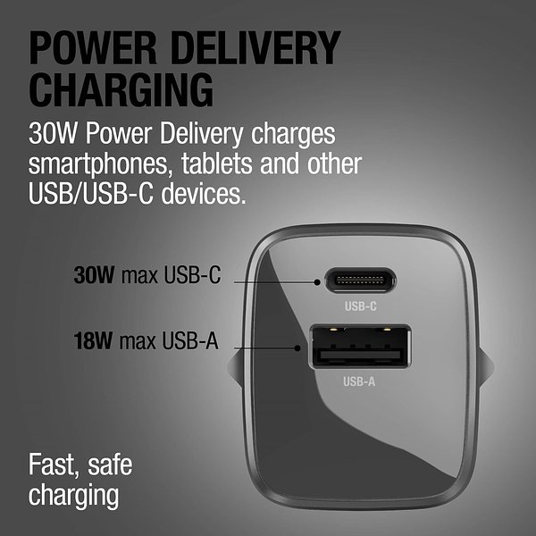 30W Schnellladegerät GaN USB-C &amp; USB-A Chlans