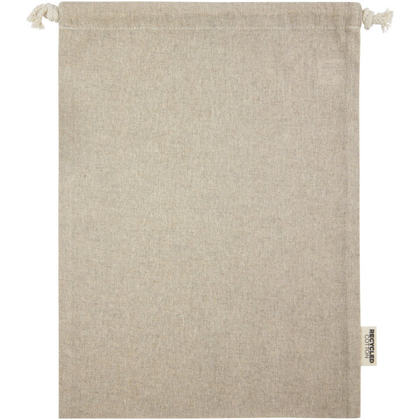 150 g/m² GRS Zuziehbeutel aus Recyclingbaumwolle gross 4 l - Betta