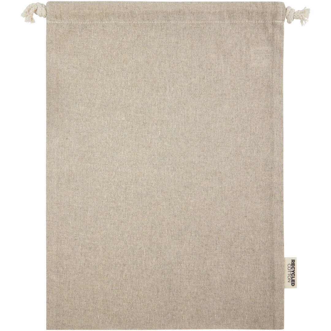 150 g/m² GRS Zuziehbeutel aus Recyclingbaumwolle gross 4 l - Betta