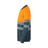 Zweifarbiges Poloshirt im Bird-Eye-Design (160g/m²) mit langen Ärmeln, aus Polyester (100%) Beatiani