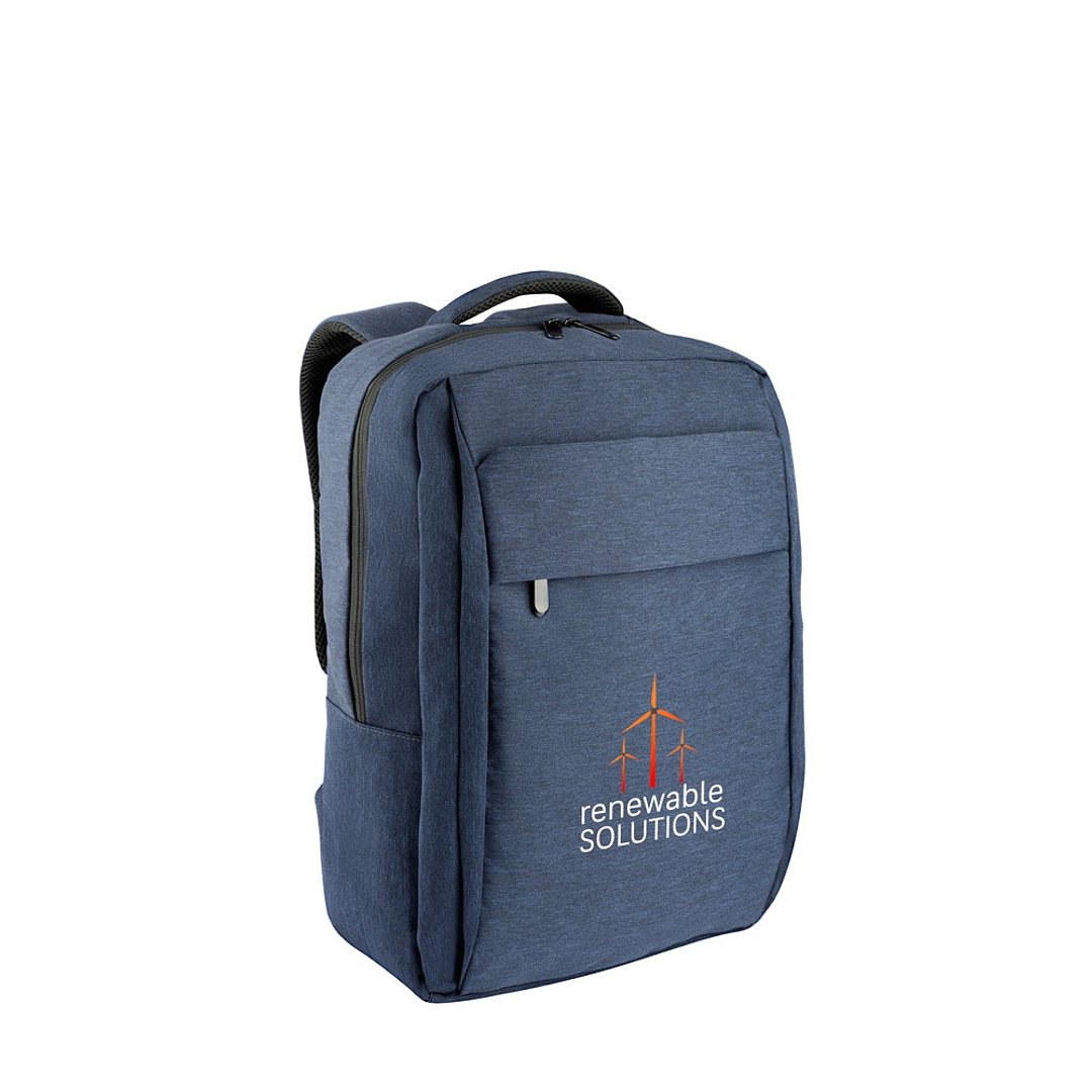 Laptop-Rucksack aus 600D, recyceltem Polyester, HD mit wasserabweisender Beschichtung und Innenfutter aus 900D recyceltem Polyester 15.6" Emmarli