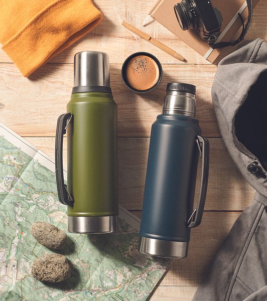 Doppelwandige Flasche 1L Vrela