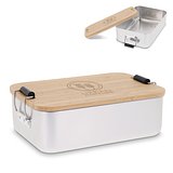 Lunchbox aus Aluminium mit Bambusdeckel Vregn