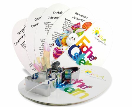 Ostern Backförmchen mit Rezeptblock