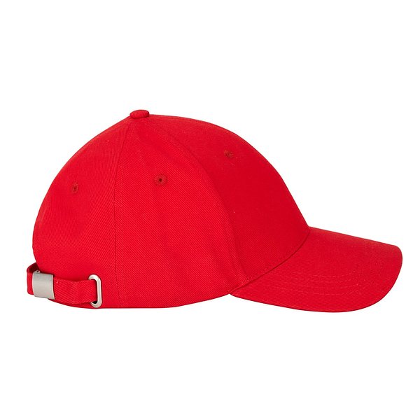 Kappe aus 100 % gebürsteter Baumwolle (260 g/m²) mit 6 Paneelen Raitlin