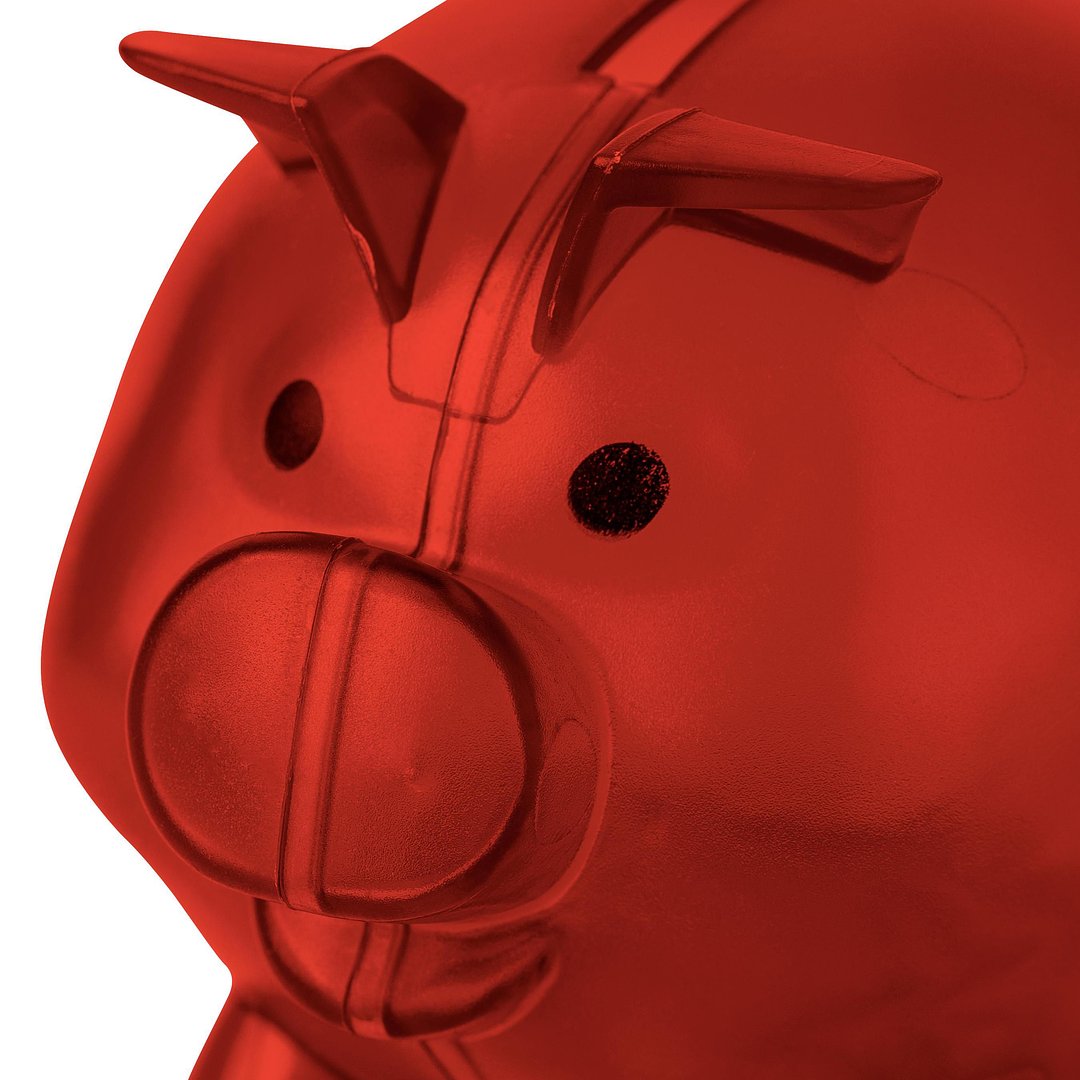 Recyceltes PS-Kunststoff-Sparschwein Steivin