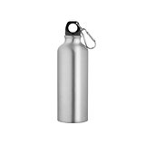 Flasche aus recyceltem Aluminium 530 mL mit Karabiner Hanrie