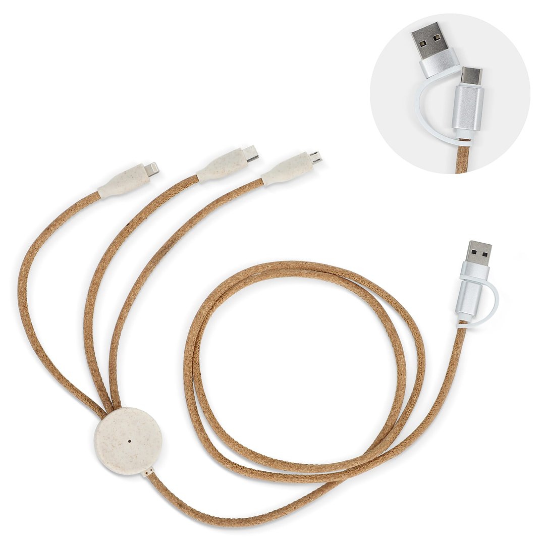 Cork 3 in 1 PD charging & data cable Gritti