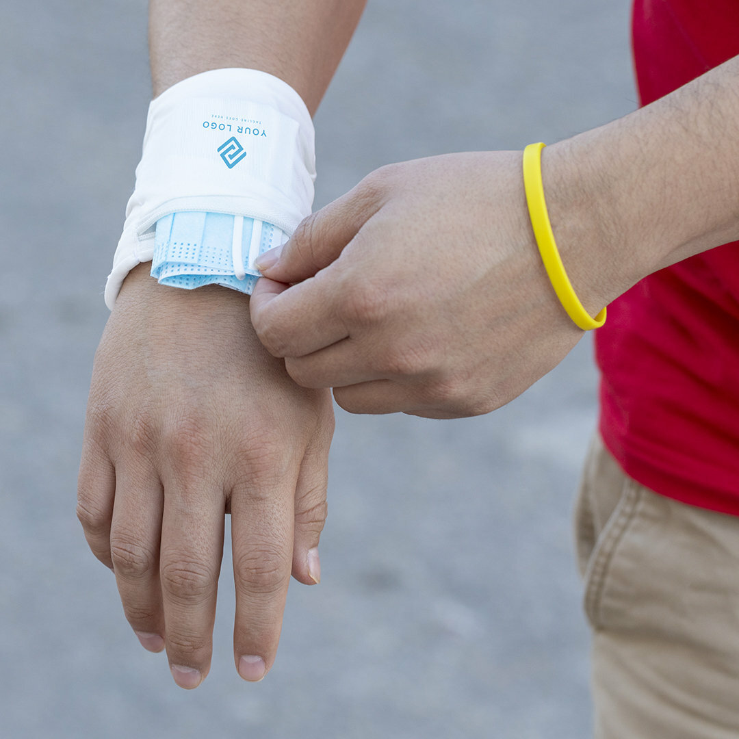 Halterung für Maske Armbandtasche Idtil