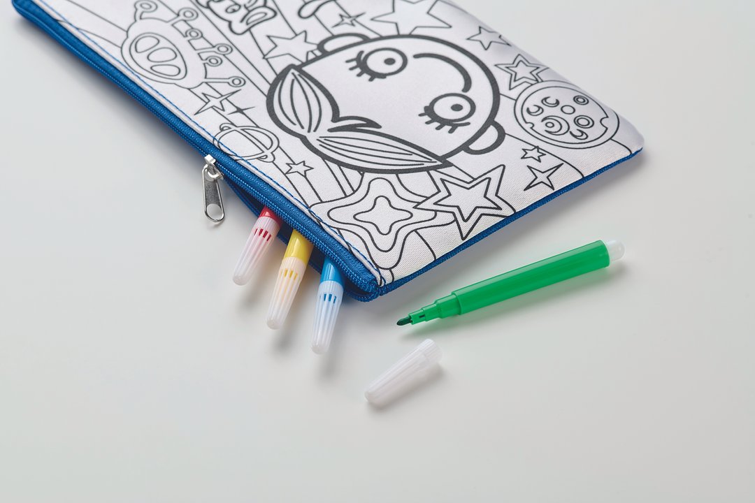 Schlampermäppchen mit Stiften Giafenian