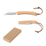 Rasiermesser mit Klinge aus rostfreiem Stahl und Griff aus Bambus Adalia