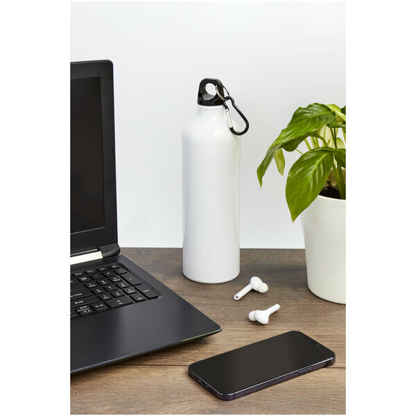 770 ml RCS-zertifizierte Trinkflasche aus recyceltem Aluminium mit Karabinerhaken - Wari