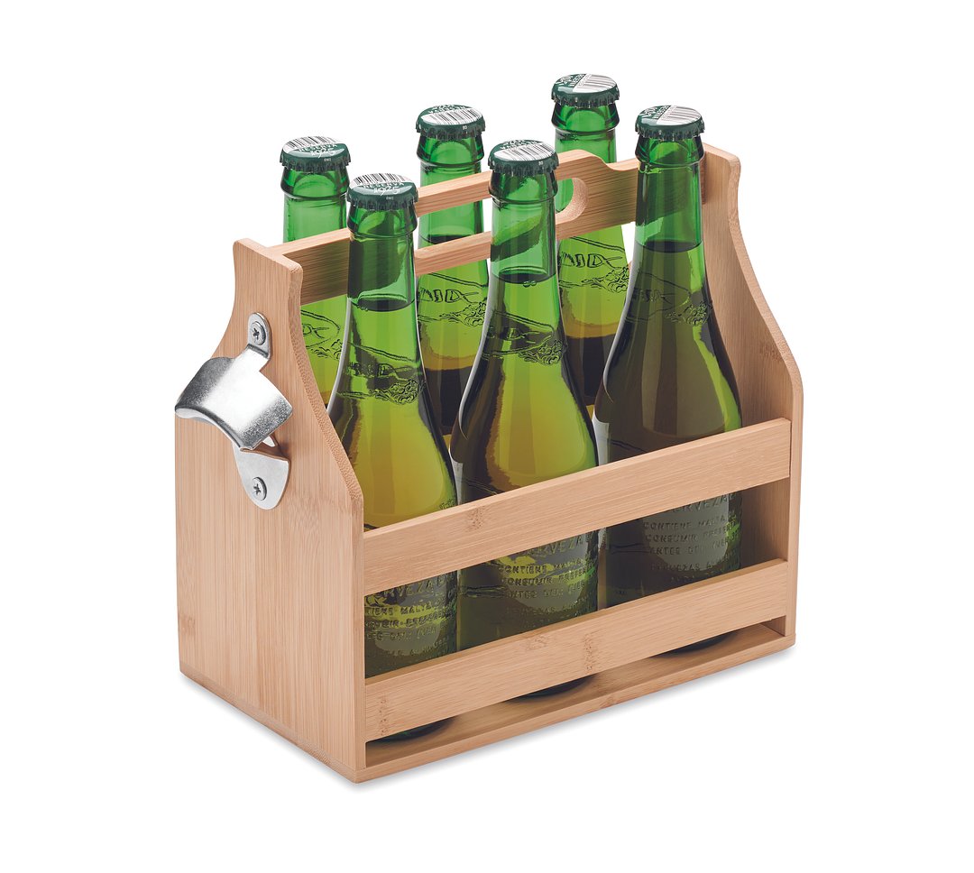 6 Bierkästen aus Bambus Beate