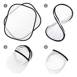 Sonnenblende, 2er-Set mit Etui Sublimation Doldivrs