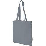 140 g/m² Baumwoll Tragetasche aus GRS recycelter Baumwolle, 7L - Giun