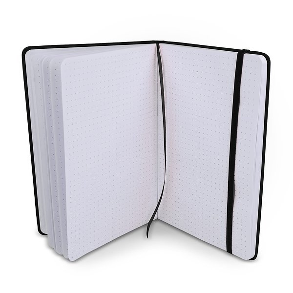 Notizbuch A5 PU mit Rasterpunktseiten Stiafrs