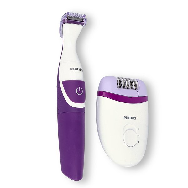 Philips Satinelle Kompakt-Epilierer mit Kabel &amp; kabellosem Bikini-Trimmer Ylansen