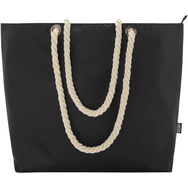 Strandkühltasche mit Kordelgriffen aus recyceltem GRS-Material - Vrettas