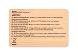 RFID Karte aus Bambus Stinans