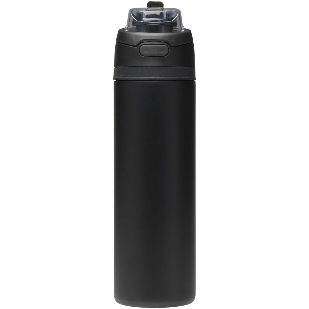 800 ml RCS Trinkflasche aus recyceltem, einwandigem Edelstahl mit Multifunktionsdeckel und Klappstrohhalm - Gillingin
