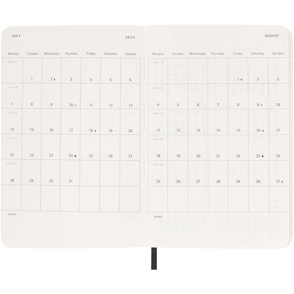 Softcover 12 Monate Wochenkalender, Pocket-Format - Lorilgiel