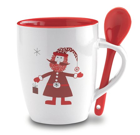 Becher mit Löffel 250ml Haspen