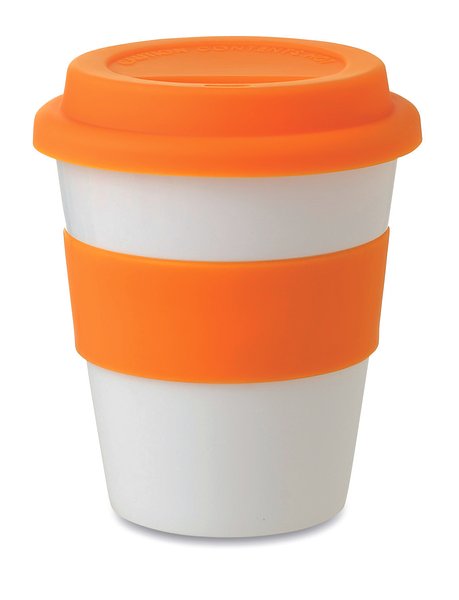 PP Becher mit Silikon-Deckel Cianiga