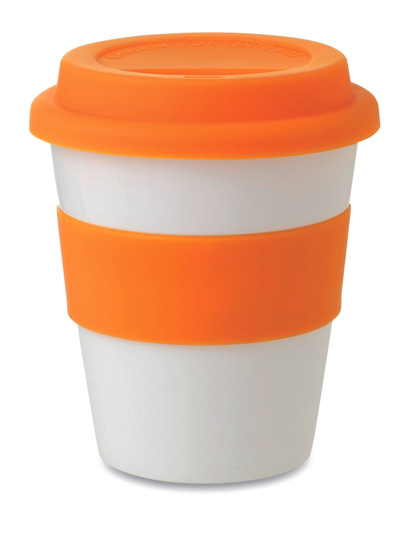 PP Becher mit Silikon-Deckel Cianiga