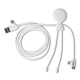 2090 - Mr. Bio Langes Ladekabel + UK Stecker Adapter Benjast
