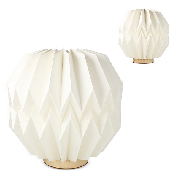 faltbare, von Origami inspirierte Papier-LED-Lampe Luna 25cm Mervin