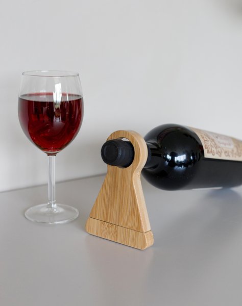 Weinflaschenhalter Vincio Nole | Recycelter Bambus