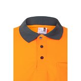 Zweifarbiges Poloshirt im Bird-Eye-Design (160g/m²) mit langen Ärmeln, aus Polyester (100%) Steivia